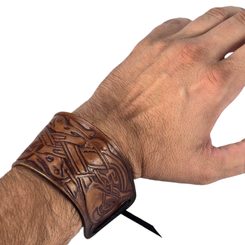 Irish dogs, leather bracelet