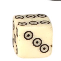 Leather cup for dice with lid