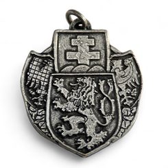 Czechoslovak Legion, coat of arms, Pendant, zinc