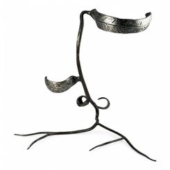VEGVÍSIR leather horn holder black