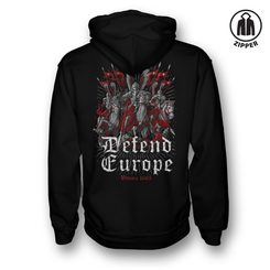 DEFEND EUROPE, Hussards polonais 1683, sweat à capuche zippé