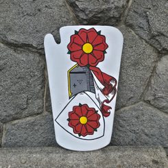 BOUCLIER DE CHEVALIER - Tartsche, bouclier médiéval, probablement en Bohême