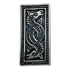 SLEIPNIR, viking belt concho, silver 925