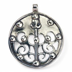 Celtic La Tene Dragon or Boar Pendant, locality of Skryje, central Bohemia, Ag 925