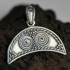 LUNULA, Great Moravian earrings, silver 925