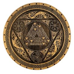 VALKNUT, wooden wall picture 32cm