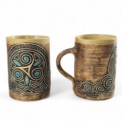 Celtic Triskel, ceramic mug