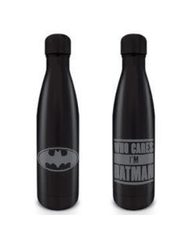 Batman Drink Bottle Who Cares I'm Batman