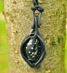 OBSIDIAN - fantasy pendant