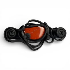 JASPER, rouge, broche à cheveux
