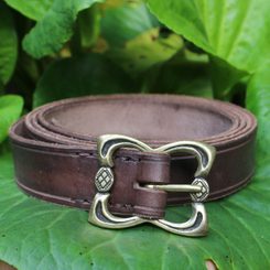 UMBRIA, brown Leather Belt