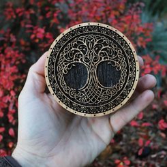 Celtic Tree of Life, oak box for jewelry, bracelets