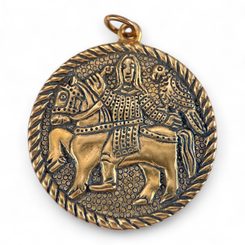 MEDIEVAL FALCONER Moravia Magna Bronze Pendant