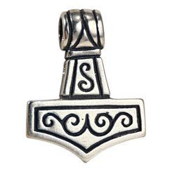 THOR'S HAMMER, small, silver pendant