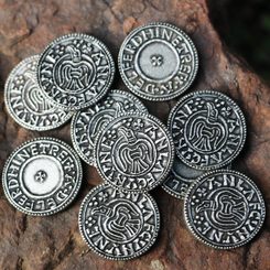 RAVEN PENNY Anlaf Guthfrithsson, Northumbira viking coin, replica, zinc