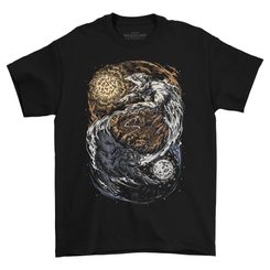 Hati and Sköll, men's t-shirt coloured