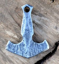 HAGAL, Hand Forged Thor's Hammer, pendant