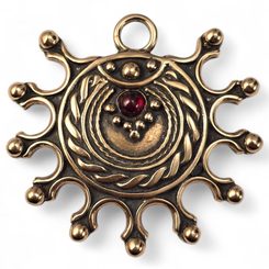 DEVANA, Slavic solar pendant, bronze