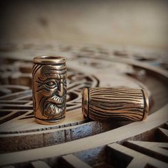 Bague de barbe viking, bronze