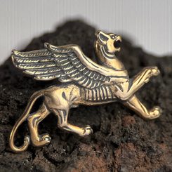 GRYF, pendant gold plated