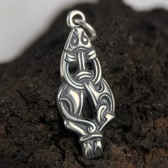 VIKING RING adjustable, Borre style, silver 925/1000