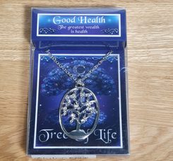 Good Health - Tree of Life pendant with a chain, pewter