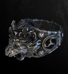 LION, bague en argent du roi