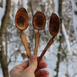 BETULA, cuillère en bouleau sculptée