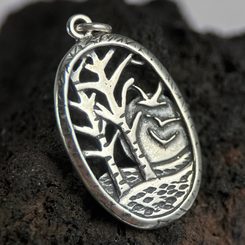Huginn and Muninn, Viking Bracelet, silver