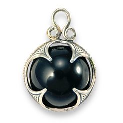ONYX, Viking Ball Pendant, Gotland, silver