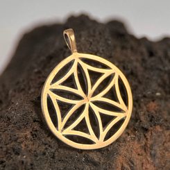 SVARGA, Slavic talisman, gold plated