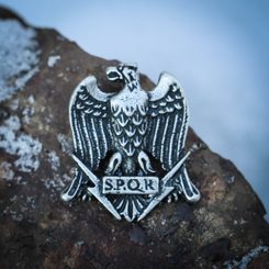 AQUILA, Roman Eagle SPQR, zinc pendant
