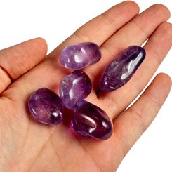 Amethyst, Brasilien - getrommelter Stein
