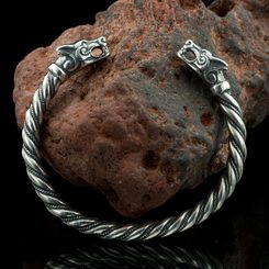 Fenrir - Loup d'inspiration Islande, bracelet en argent 925