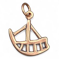 FANAS, Sámi boat, pendant, bronze