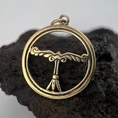Viking Turtle Brooch, bronze