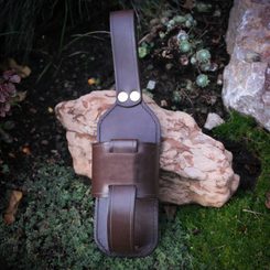 LEATHER BEER HOLDER brown