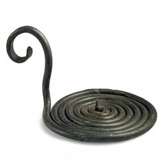 Medieval Candle Holder, forged, Spiral