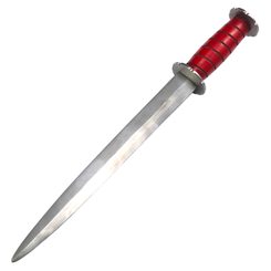 Rondel or Bollock dagger Kuttenberg, 14th century, blunt replica, red