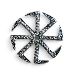 KOLOVRAT, Silver Slavic Colovrat Pendant, Ag 925