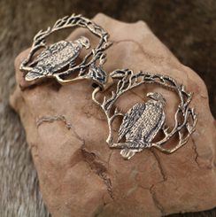 EAGLE, bronze cloak brooch