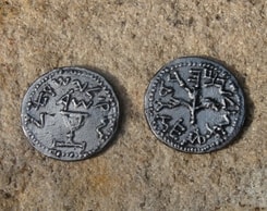 Shekel of Simon the Maccabee, replica of a Jewish coin