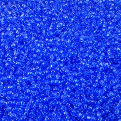 Perles de rocaille Preciosa, cristal bleu, transparent 10 / 0