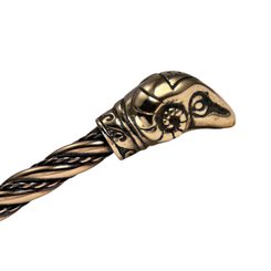 DREKI, Norse Dragon, brass torc
