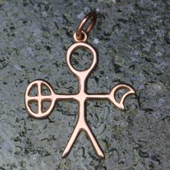 NOAIDI - Sami Shaman, pendant, bronze
