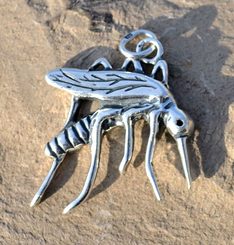 MOSQUITO, silver pendant, Ag 925