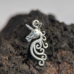Unicorn - silver pendant Ag 925