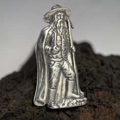 SLAVIC RING with MOLDAVITE, silver