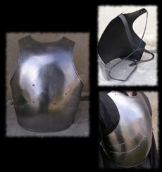 CUIRASS, plaque de poitrine 1,5 mm