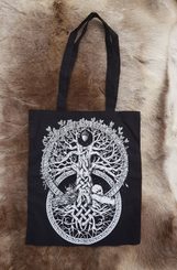 TREE OF LIFE, cloth bag b-w